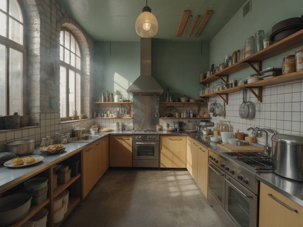 Cuisine industrielle : marier brutalité des matériaux et élégance contemporaine