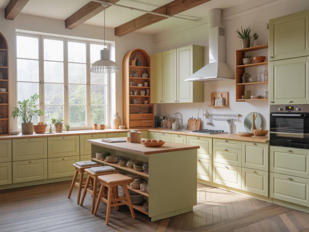 Cuisine biophilique : intégrer la nature dans la rénovation de votre cuisine moderne