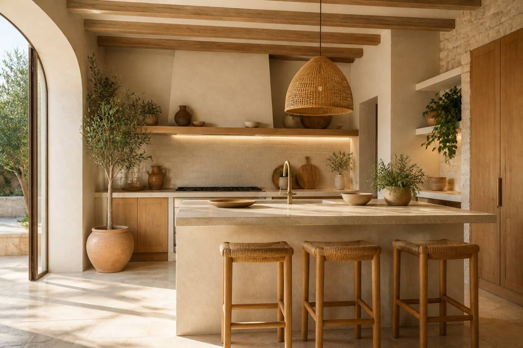 Cuisine méditerranéenne : comment apporter chaleur, matières naturelles et luminosité à votre rénovation